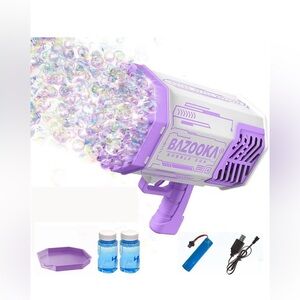 Bubble Gun Maker Machine Blower 69 Holes Automatic Bubbles Machine Outdoor Toys